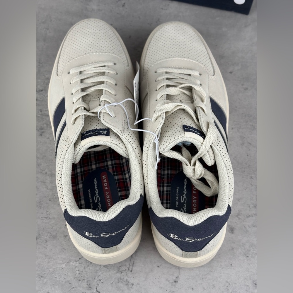 NEW Ben Sherman Men's Grey Webber Sneaker Shoes Size 8.5 New In Box - Picture 4 of 7